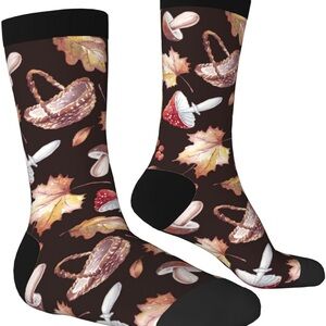 Autumn Patterned Socks, One Size, NWT